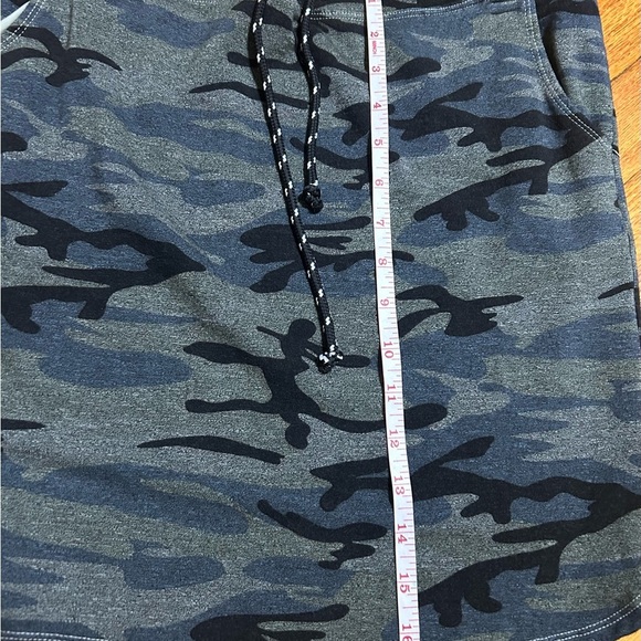 SUNDRY Evereve 1 Small Green Camo French Terry Skirt Bungee Drawstring 135.00 - Picture 5 of 11